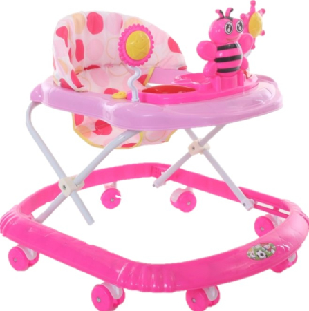 Premergatoare si antepremergatoare - Premergator model albinuta-ROZ,Cu panou muzical