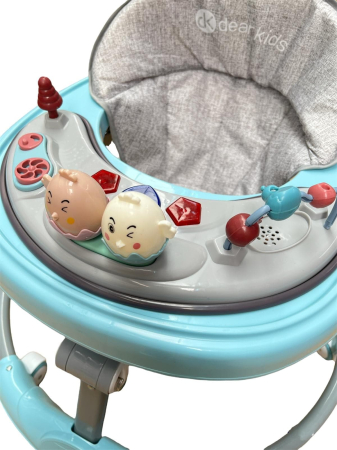 Premergator, reglabil, baza rotunda stabila, 2 in 1, roti pline din silicon, albastru [1]