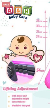 Premergator, reglabil, cu bara de jucarii si tablou muzical [2]