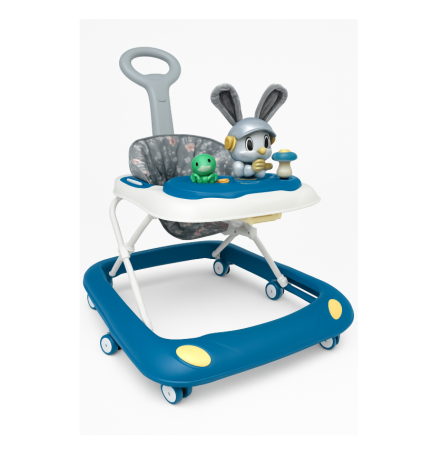 Premergatoare si antepremergatoare - Premergator, Roti din silicon, muzical, cu control parental, +6 luni, Iepuras plusat