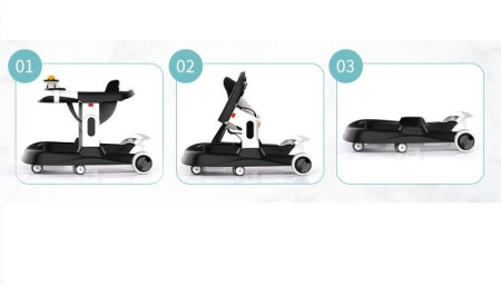 Premergator si Antemergator, 3 in 1,functie si de scaun de masa, reglabil pe inaltime, cu roti de silicon,muzical [2]