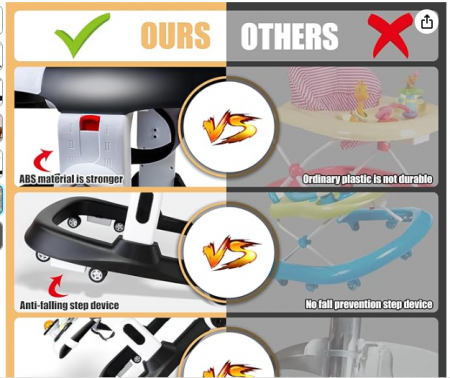 Premergator si Antemergator, 3 in 1,functie si de scaun de masa, reglabil pe inaltime, cu roti de silicon,muzical [8]