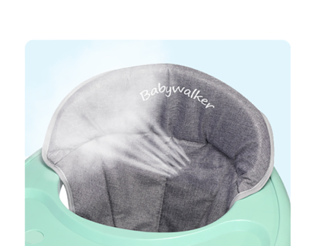 Premergator, structura piramidala cu baza rotunda, Bubu-Still, muzical si reglabil pe inaltime, roti din silicon, albastru [4]