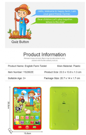 Prima mea tableta, cu functii touch, muzica si diverse sunete de animalute [5]