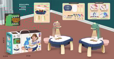 Jucarii tip Montessori - Proiector cu discuri, Dinozaur