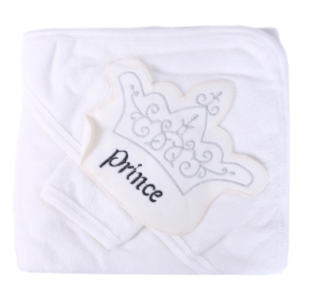 Prosop de baie - Prosop baie cu capison si manusa bebe, baietel