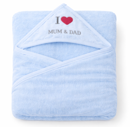 Prosop de baie - Prosop bebelusi, cu gluga, gros, Albastru