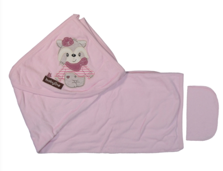 Prosop de baie - Prosop de Baie cu Gluga pentru Bebelusi, 100% Bumbac , Calitate Premium, Super Absorbant, Hipoalergenic,cu ursuleti