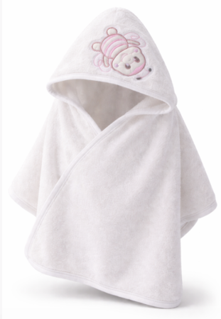 Prosop de baie - Prosop de Baie cu Gluga pentru Bebelusi, 100% Bumbac, Calitate Premium, Super Absorbant, Hipoalergenic, cu Albinuta