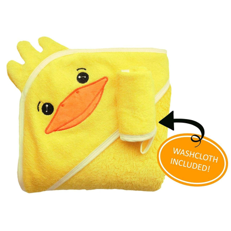 Prosop de baie - Prosop de Baie cu Gluga pentru Bebelusi, 100% Bumbac , Calitate Premium, Super Absorbant, Hipoalergenic, galben