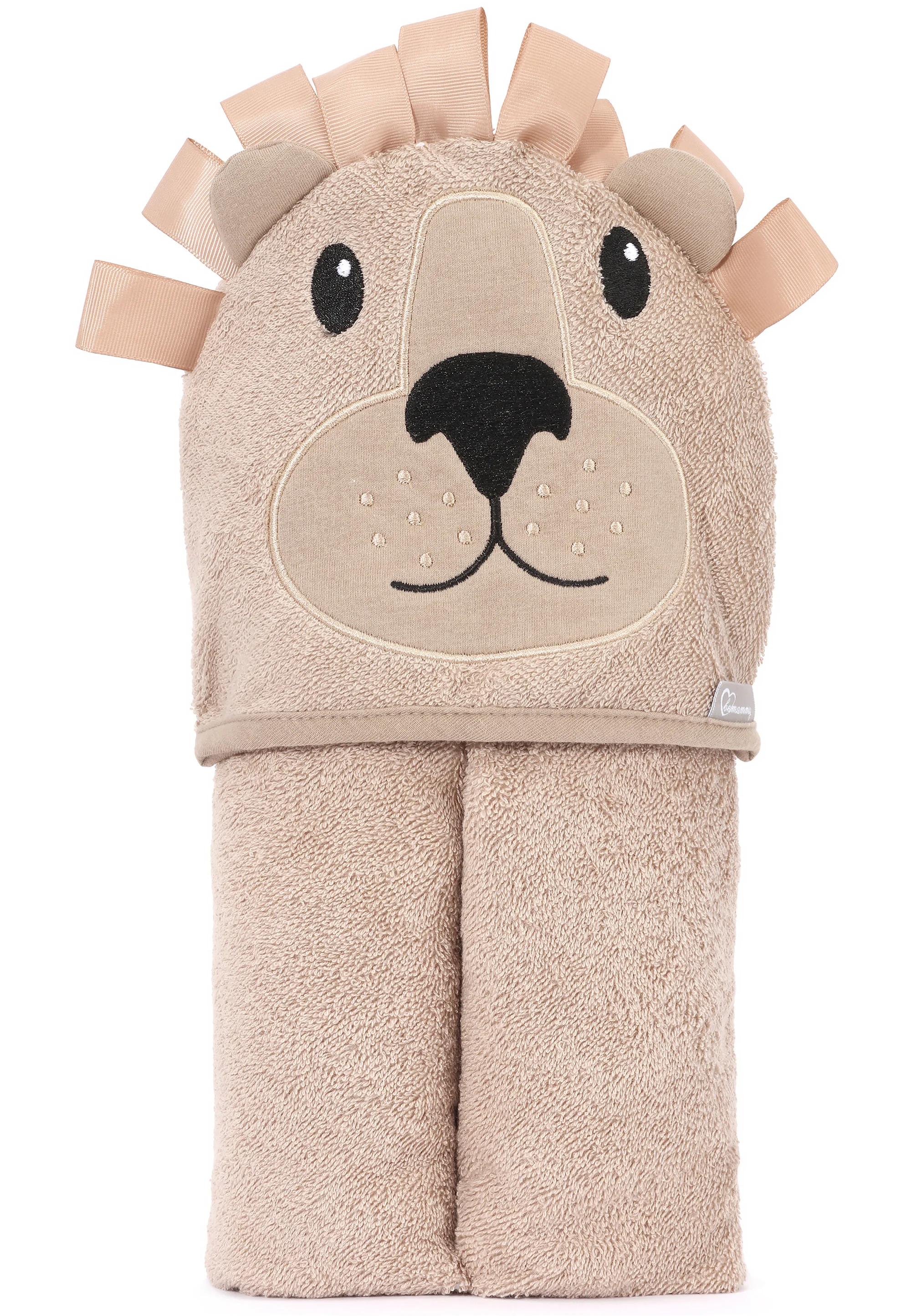 Prosop de baie - Prosop de baie pentru bebelusi, cu gluga, densitate mare, 360g/mp, Model leut