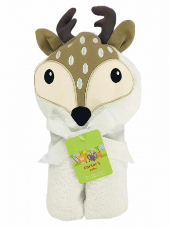 Prosop de baie - Prosop de baie pentru bebelusi, cu gluga, densitate mare, 360g/mp, Model ren