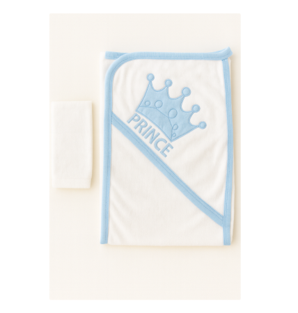 Prosop de baie - Prosop De Baie Pentru Bebelusi, Manusa inclusa, Print, 90 x 70 cm