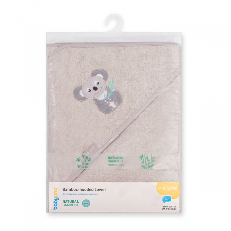 Prosop fibra bambus gri 100 X 100 cm Babyono [2]