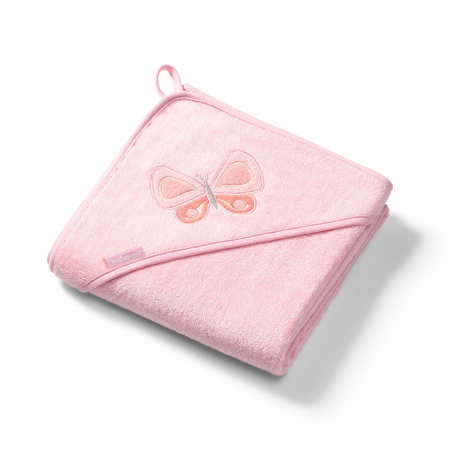 Prosop de baie - Prosop fibra bambus roz 100 X 100 cm Babyono