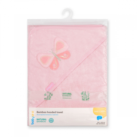 Prosop fibra bambus roz 100 X 100 cm Babyono [2]