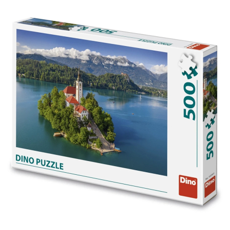 Puzzle si jocuri de construit - Puzzle 500 piese, Lacul Bled - DINO TOYS