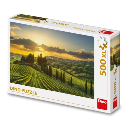 Puzzle si jocuri de construit - Puzzle 500 piese, XL, Podgoria Maremma - DINO TOYS