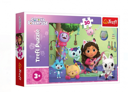 Puzzle si jocuri de construit - Puzzle Gabby's Dollhouse (30 de piese) - Trefl