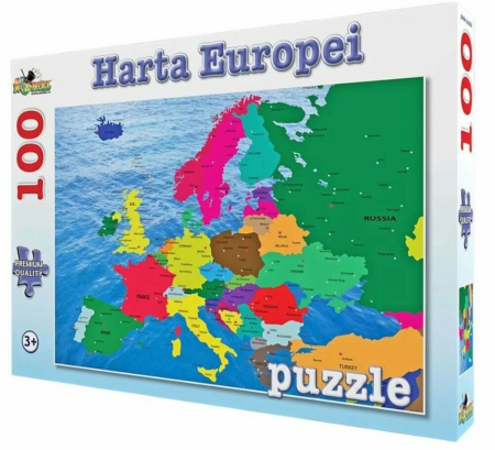 Puzzle si jocuri de construit - Puzzle Harta Europei, 100 piese