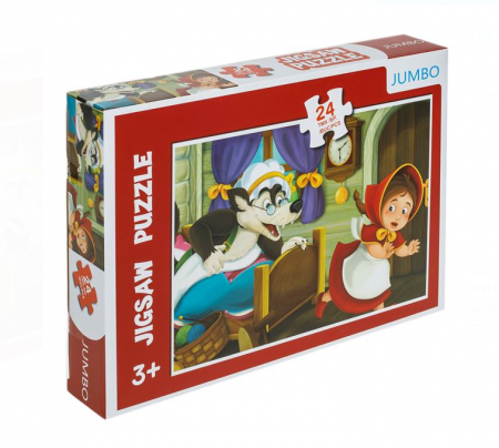 Puzzle si jocuri de construit - Puzzle Lupul & Scufita Rosie ( 24 de piese)