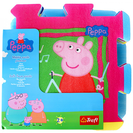 Puzzle si jocuri de construit - Puzzle,Tip covor,Model Gigant,8 piese 30x30cm,Peppa Pig