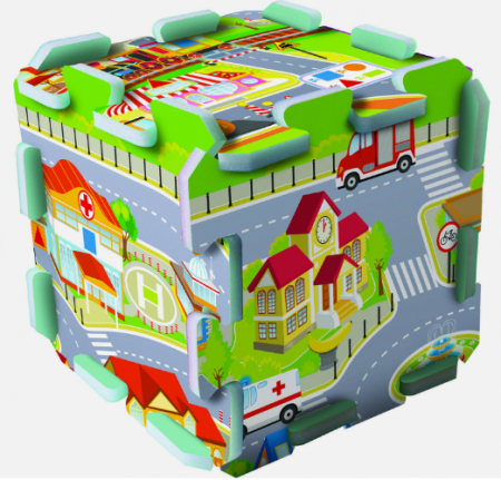 Puzzle,Tip covor, Model Gigant, 8 piese 30x30cm, Trefl [3]