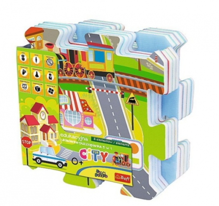 Puzzle si jocuri de construit - Puzzle,Tip covor, Model Gigant, 8 piese 30x30cm, Trefl
