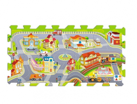 Puzzle,Tip covor, Model Gigant, 8 piese 30x30cm, Trefl [1]