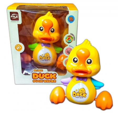 Jucarii tip Montessori - Ratusca muzicala care raspunde la sunete