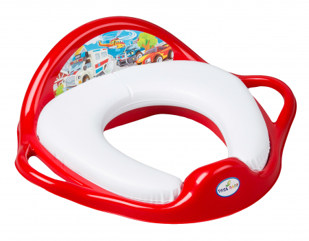 Pentru bebe - REDUCTOR PT.TOALETA MOALE CARS ROSU