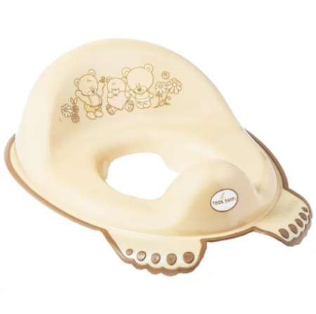 Pentru bebe - REDUCTOR TOALETA ANTI-DERAPANT URSULETUL TEDDY BEJ
