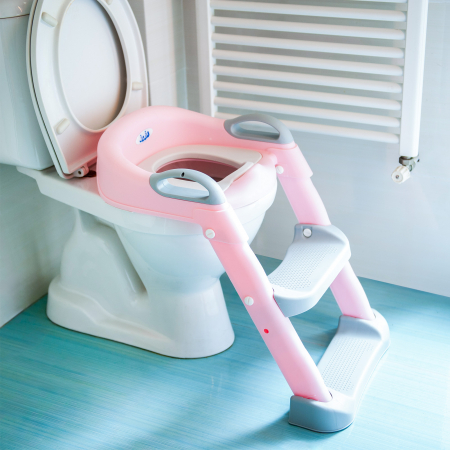 Reductor toaleta copii Juju SoloSteps, Roz [2]
