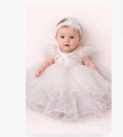 Rochita botez - Rochita botez eleganta cu bentita