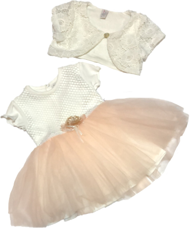 Haine botez - Rochita cu bolero,pentru botez,din dantela