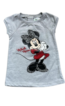 Rochite bebeluse - Rochita tip sarafan, Minnie Mouse, gri