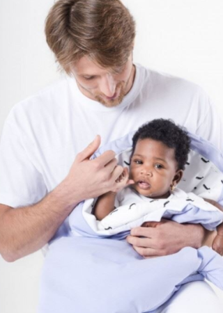 Sac de dormit bebelusi pentru iarna Baby Bites, Forma rechin, Bumbac/Poliester, 98 x 73 cm,gri [2]