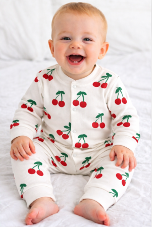 Haine bebe baietei - Salopeta bebelusi, Eu pap cirese