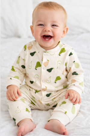 Costumase toamna-iarna - Salopeta bebelusi, Eu pap fructe