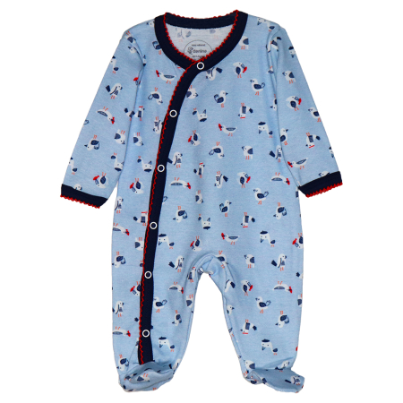 Salopete - Salopeta bumbac,nou nascut,albastra