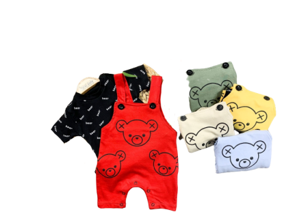 Haine bebe fetite - Salopeta cu banda antitranspiratie