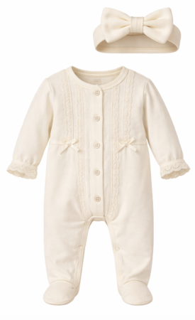 Salopete - Salopeta cu bentita, Eleganta, cu dantela si bentita, Ivoire