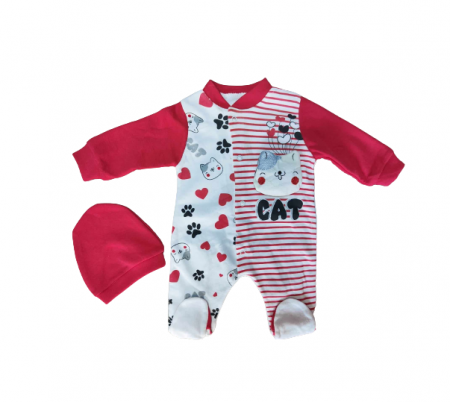 Salopete - Salopeta cu caciulita, Model pisicuta