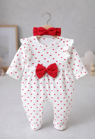 Costumase toamna-iarna - Salopeta cu volane si bentita