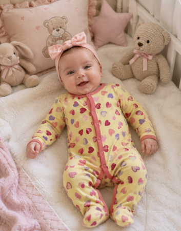 Salopete - Salopeta din bumbac pentru bebe, Multicolor