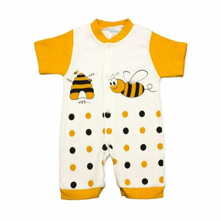 Salopete - Salopeta maneca scurta,albinuta