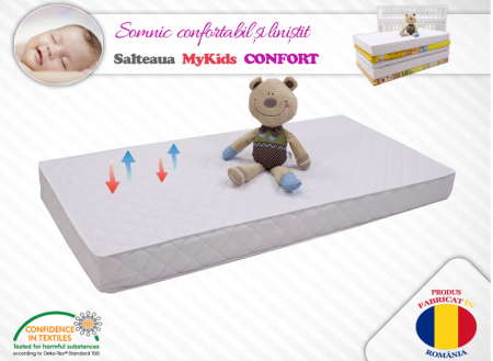 Pentru bebe - Saltea copii MyKids Cocos Confort II 90x40x08 (cm)