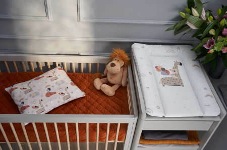 Saltea de Infasat Moale, 50x70cm, Suprafata Aderenta, Ceba Baby, Girafa [1]