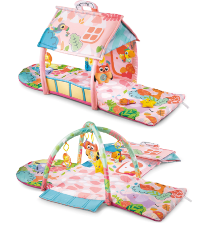 Saltea interactiva  Casuta 2in1 cu arcade cu jucarii [1]