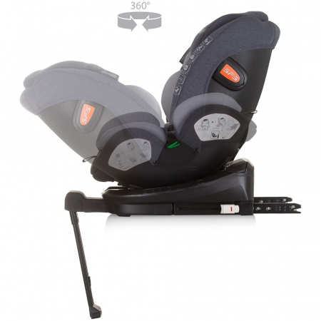 Scaun auto Chipolino Tourino I-Size 40-150 cm grey mix cu sistem Isofix [6]